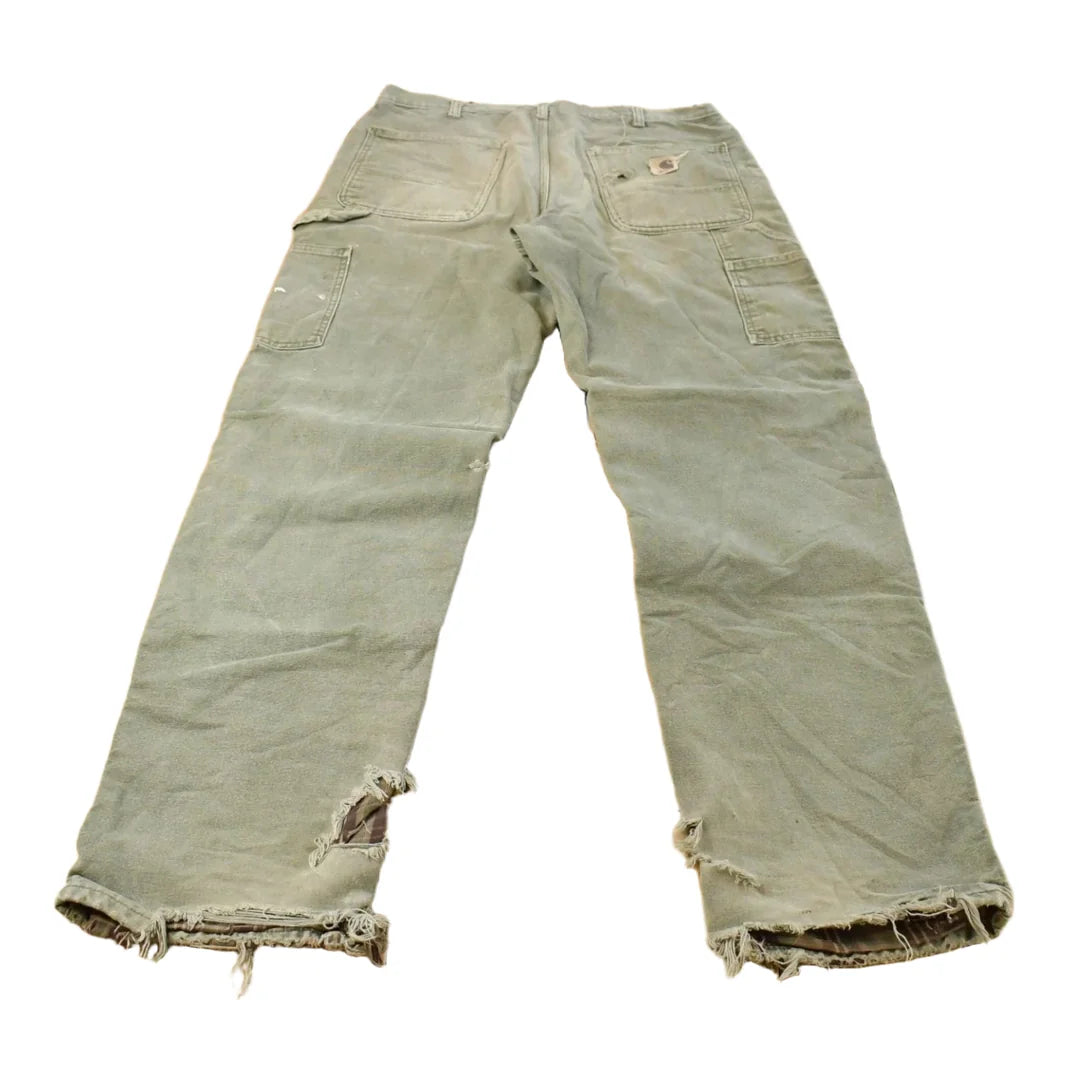 Vintage 1990s Thrashed Carhartt Carpenter Pants Men's 33 x 35.5 from propervintagecanada