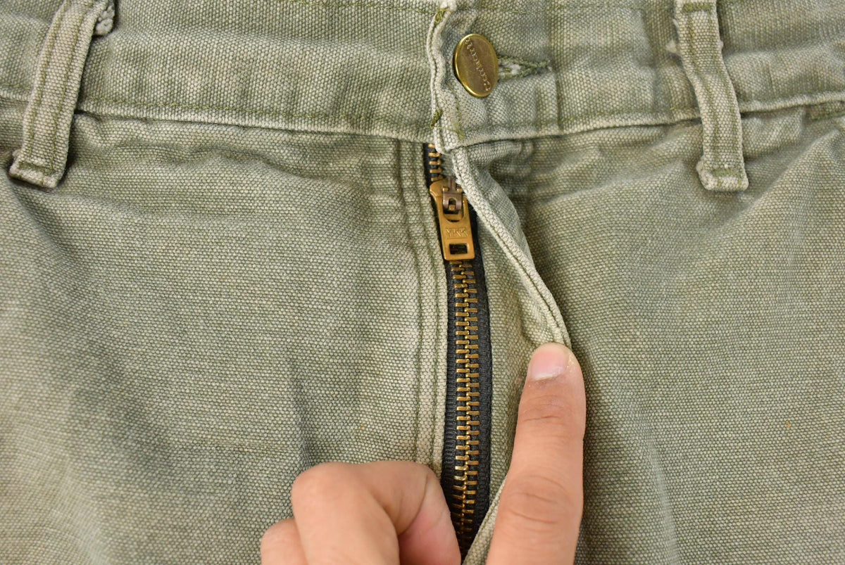 Vintage 1990s Thrashed Carhartt Carpenter Pants Men's 33 x 35.5 from propervintagecanada