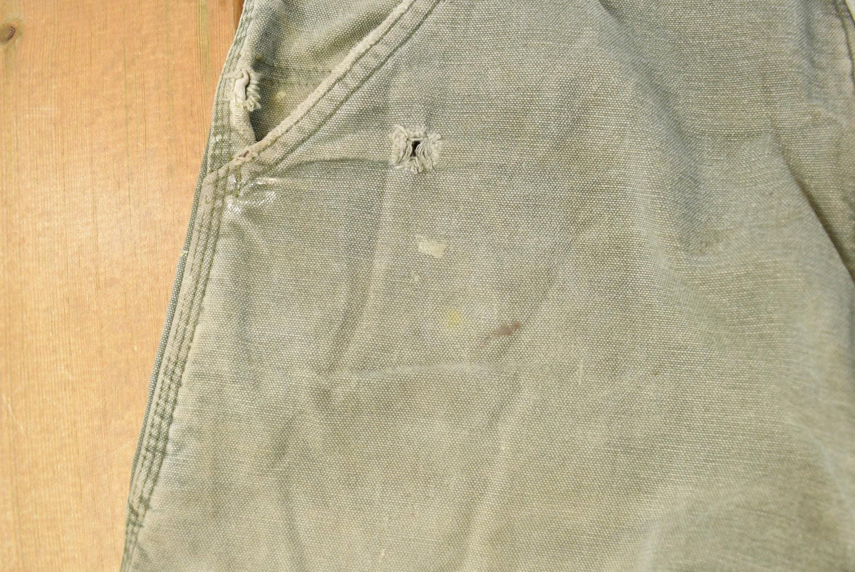 Vintage 1990s Thrashed Carhartt Carpenter Pants Men's 33 x 35.5 from propervintagecanada