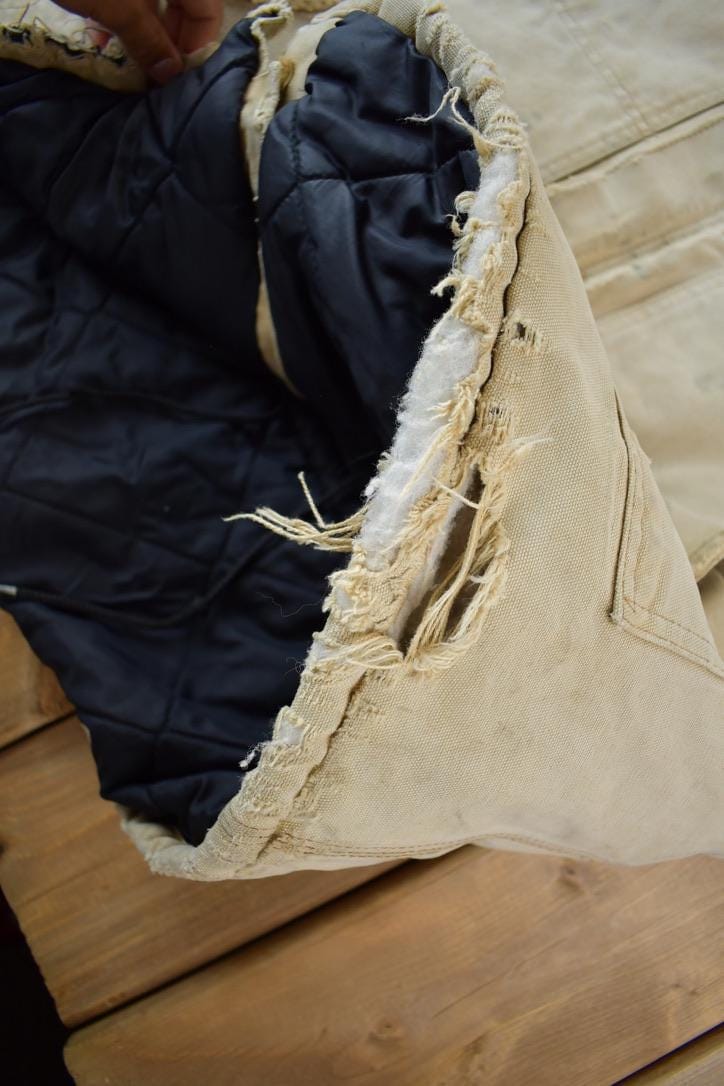 Vintage 1990s Thrashed Carhartt Traditional Work Jacket Men's Large from propervintagecanada