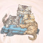 Vintage 1990s Three Cute Cats Graphic Print Crewneck Sweatshirt Womens XXL from propervintagecanada