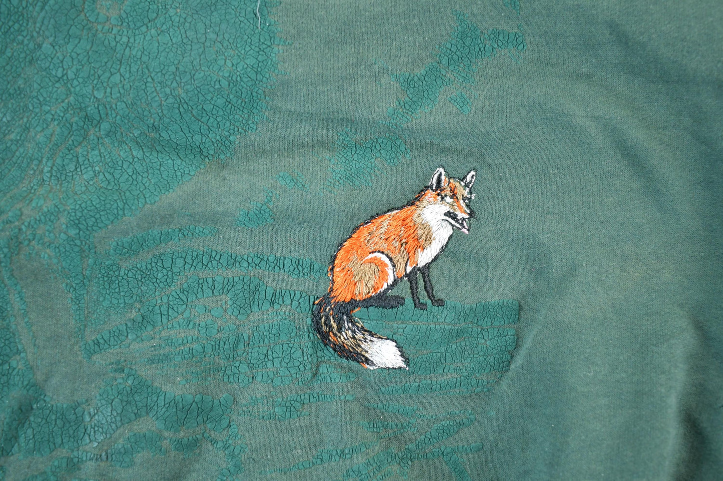 Vintage 1990s Thunderbird Fox Outdoorsman Crewneck Sweatshirt Men's XL from propervintagecanada