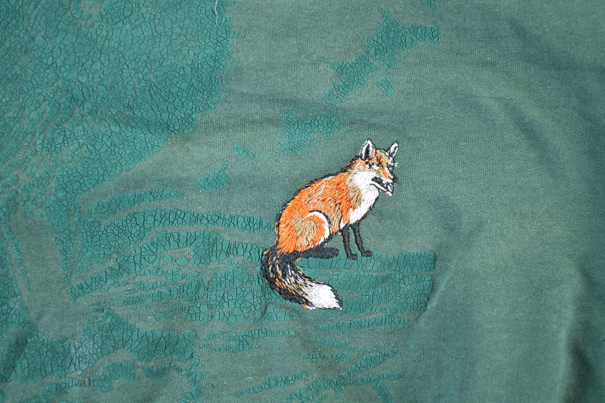 Vintage 1990s Thunderbird Fox Outdoorsman Crewneck Sweatshirt Men's XL from propervintagecanada