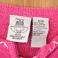 Vintage 1990s Tiara Girls Knit Cardigan Embroidered Skating Sweater Youth L from propervintagecanada