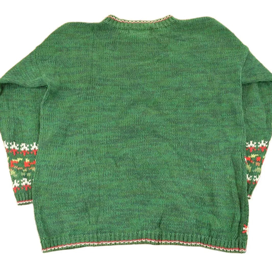Vintage 1990s Tiara International Christmas Theme Knit Sweater Women's M from propervintagecanada