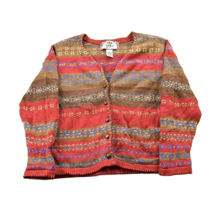 Vintage 1990s Tiara Petites Knitted Cardigan Sweater Women's S from propervintagecanada