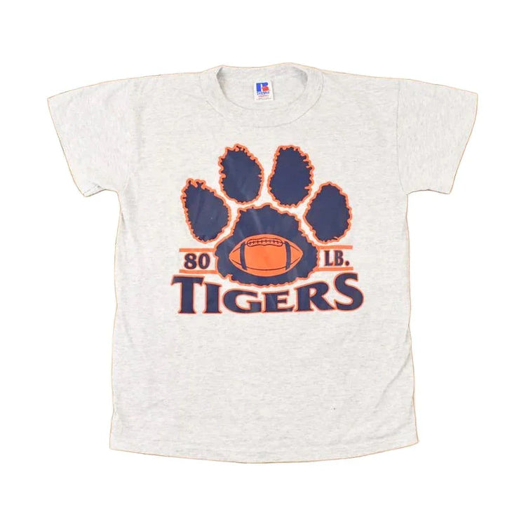 Vintage 1990s Tigers Collegiate T-Shirt Youth L / NCAA Graphic / 90s College / Made in USA / Spellout Tee from propervintagecanada