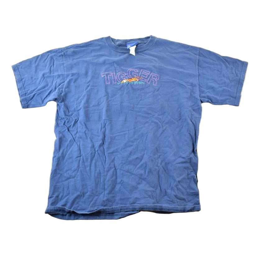 Vintage 1990s Tigger Pooh Disney Cartoon Promo T-Shirt Men's XL from propervintagecanada
