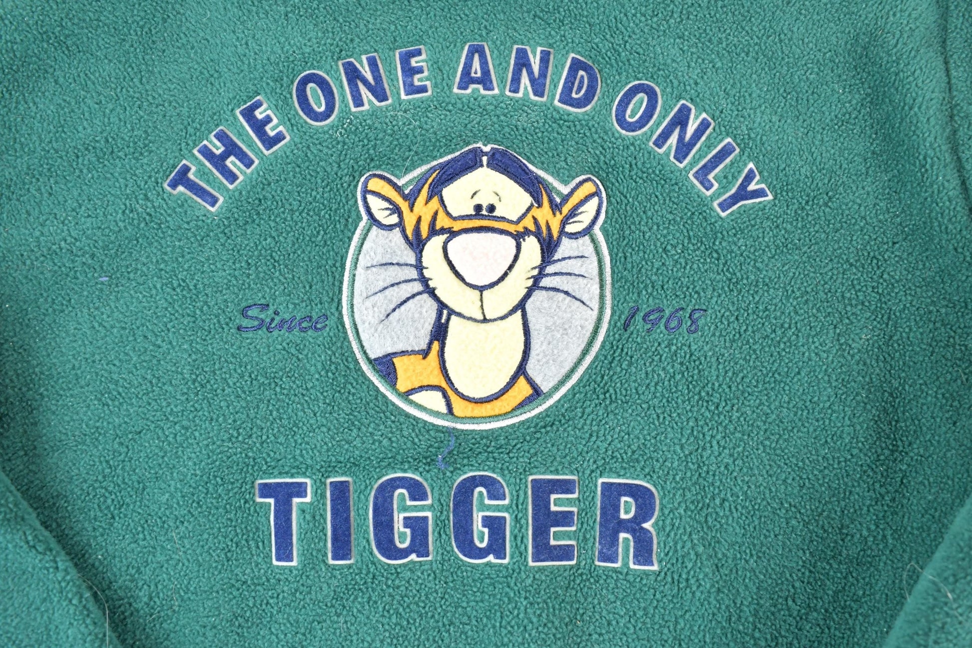 Vintage 1990s Tigger The One And Only Disney Fleece Crewneck Men's Medium from propervintagecanada
