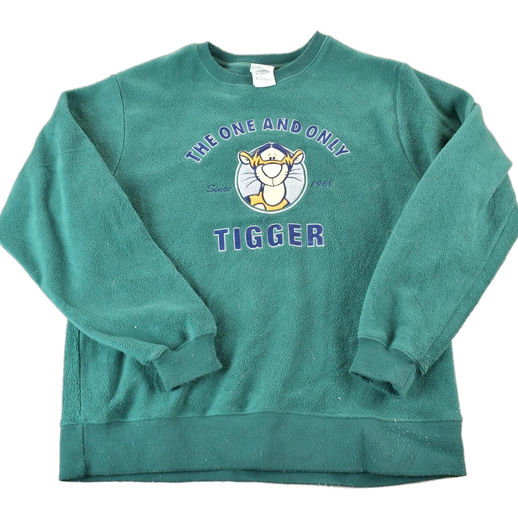 Vintage 1990s Tigger The One And Only Disney Fleece Crewneck Men's Medium from propervintagecanada