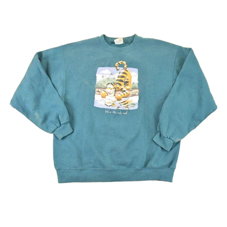 Vintage 1990s Tigger Winnie The Pooh Bear Disney Crewneck Sweater Women's XL from propervintagecanada