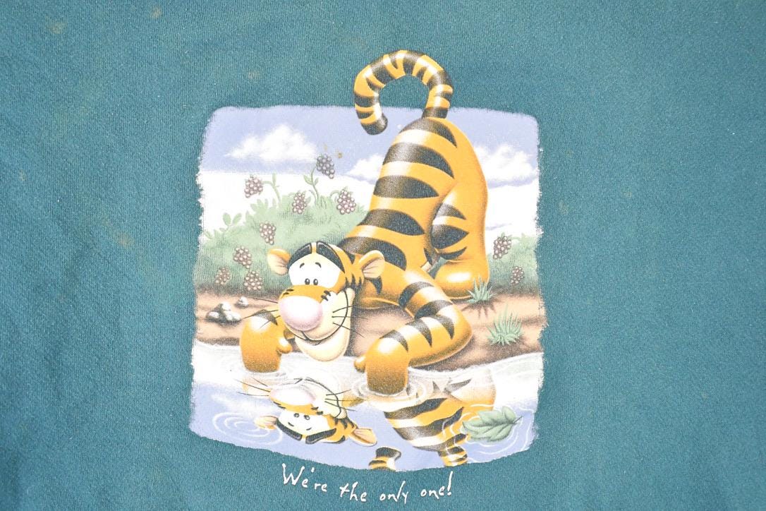 Vintage 1990s Tigger Winnie The Pooh Bear Disney Crewneck Sweater Women's XL from propervintagecanada
