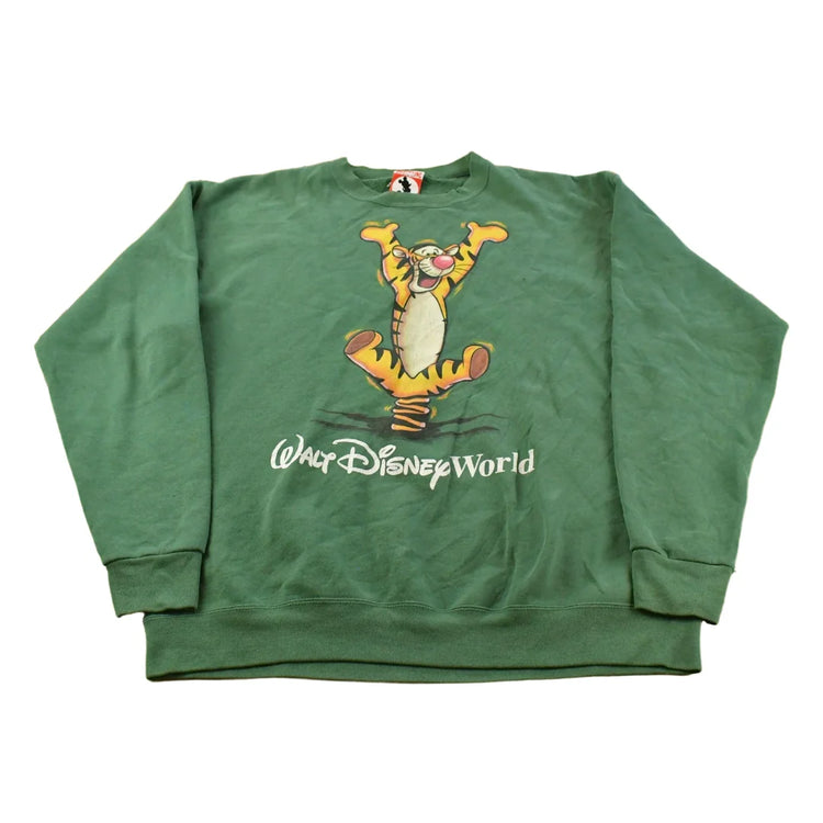 Vintage 1990s Tigger Winnie The Pooh Walt Disney World Crewneck Sweatshirt Men's Large from propervintagecanada