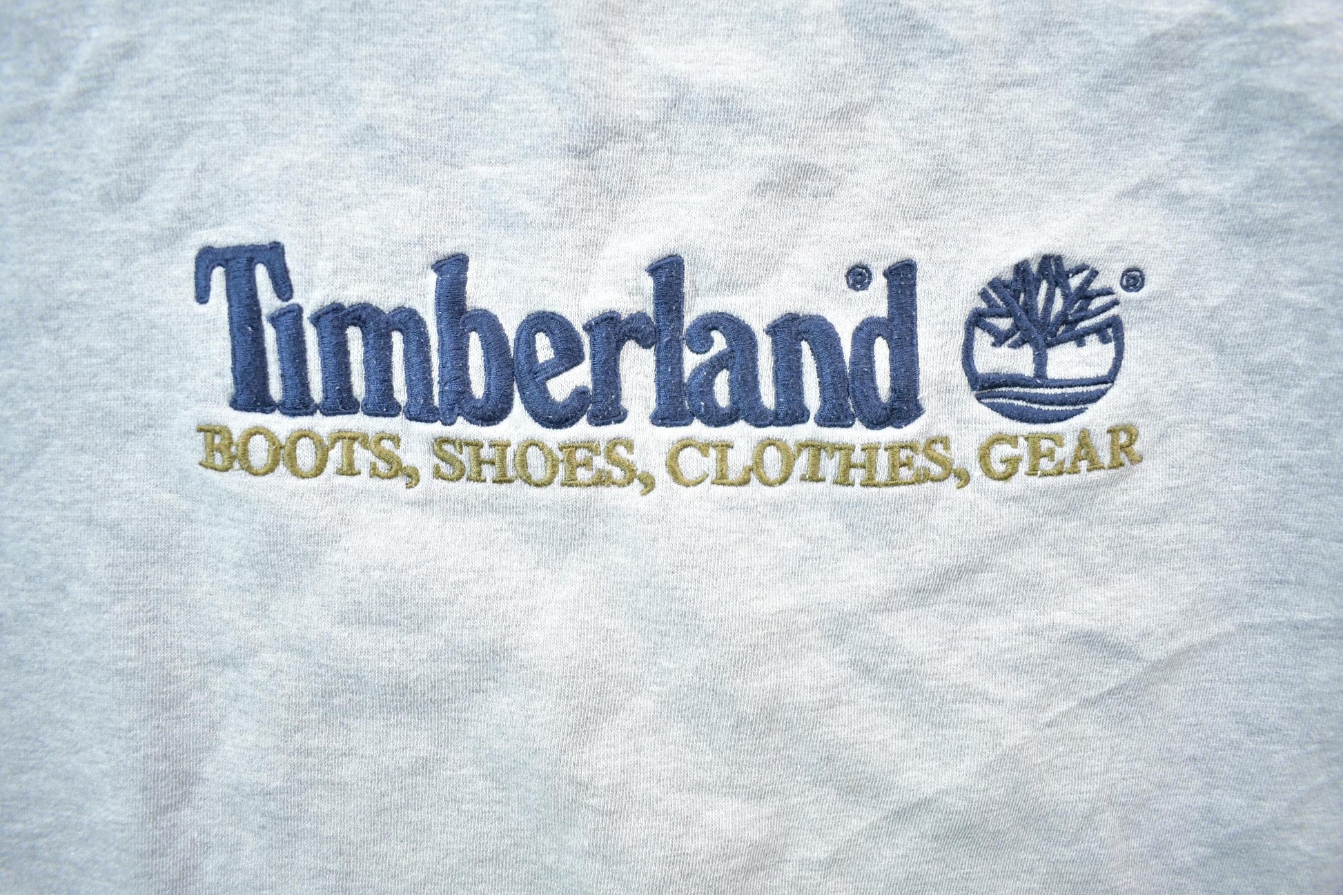 Vintage 1990s Timberland Boots Embroidered Crewneck Sweatshirt Men's XL from propervintagecanada