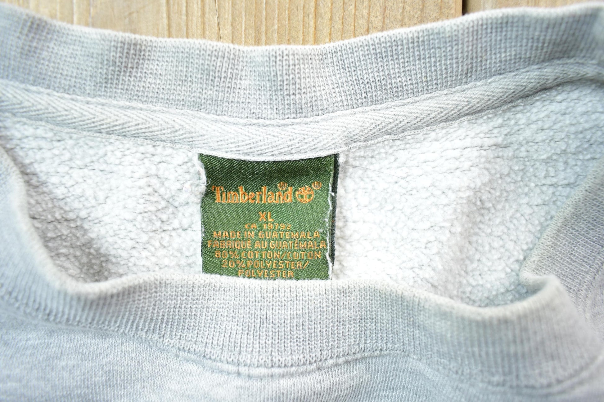 Vintage 1990s Timberland Boots Embroidered Crewneck Sweatshirt Men's XL from propervintagecanada