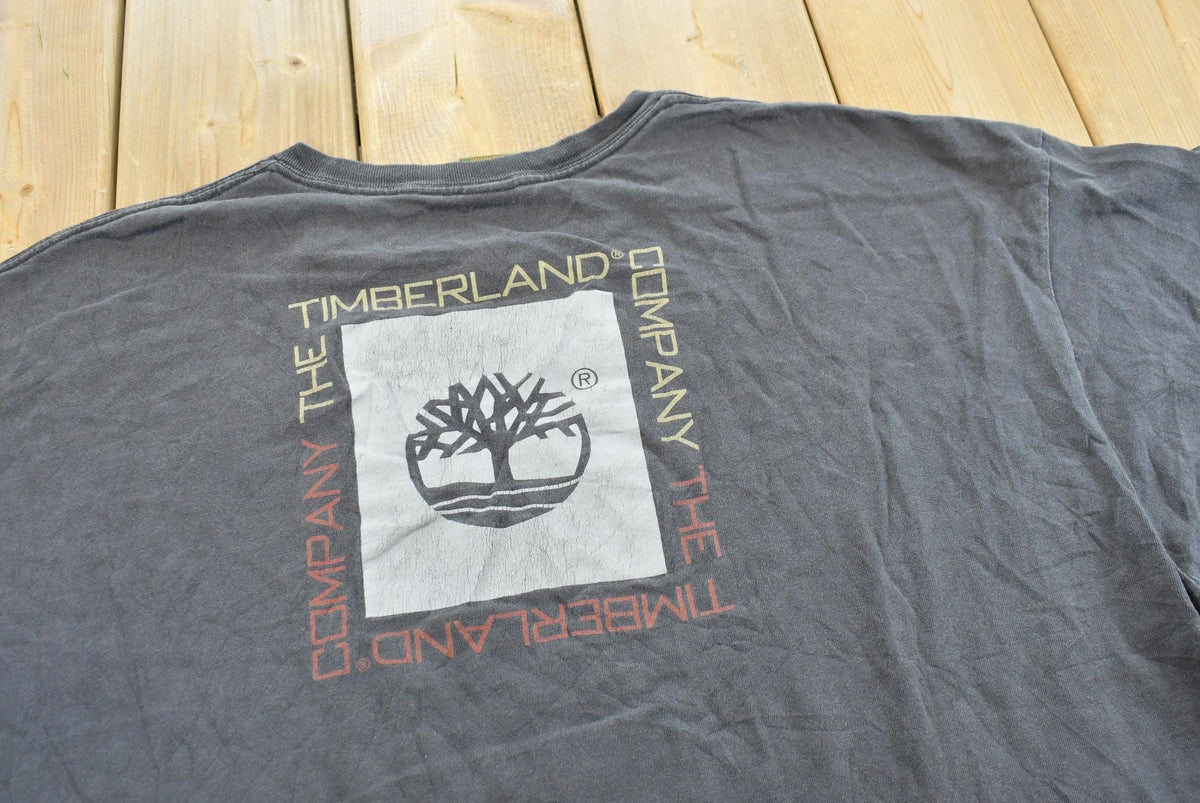 Vintage 1990s Timberland Logo Promotional T-Shirt Men's 2XL from propervintagecanada