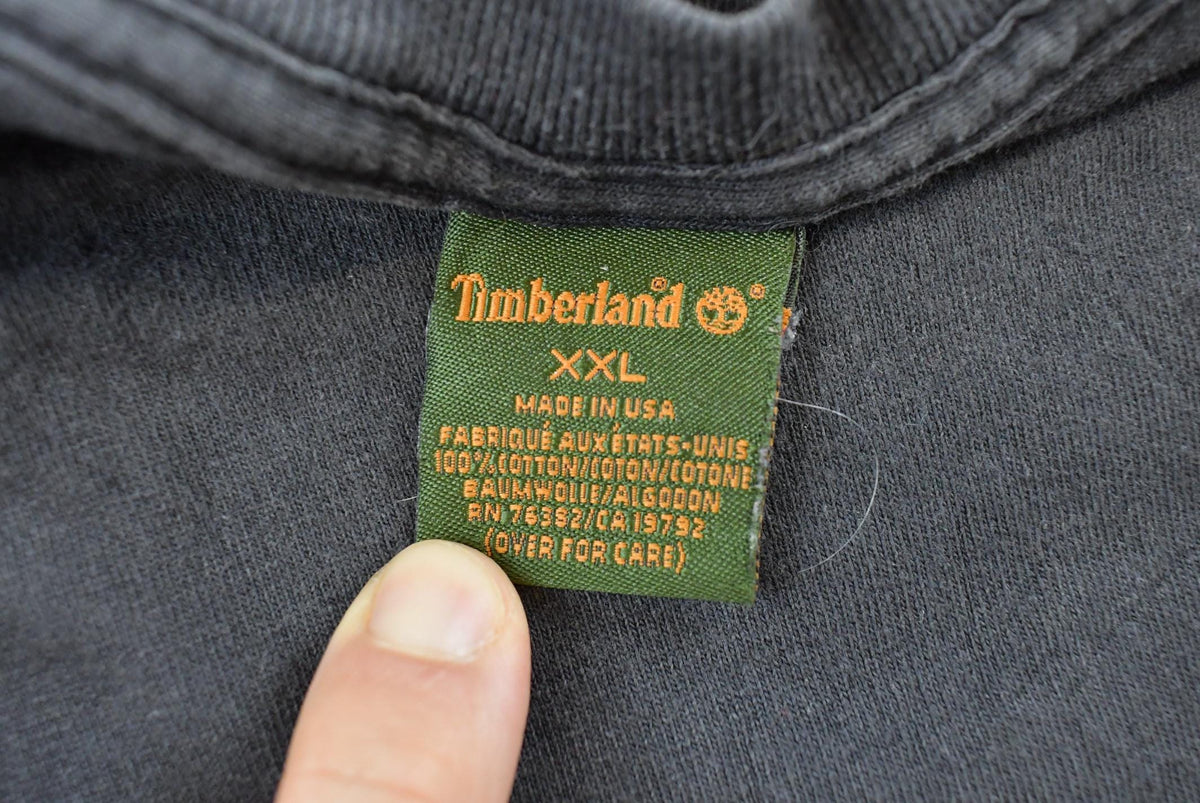 Vintage 1990s Timberland Logo Promotional T-Shirt Men's 2XL from propervintagecanada