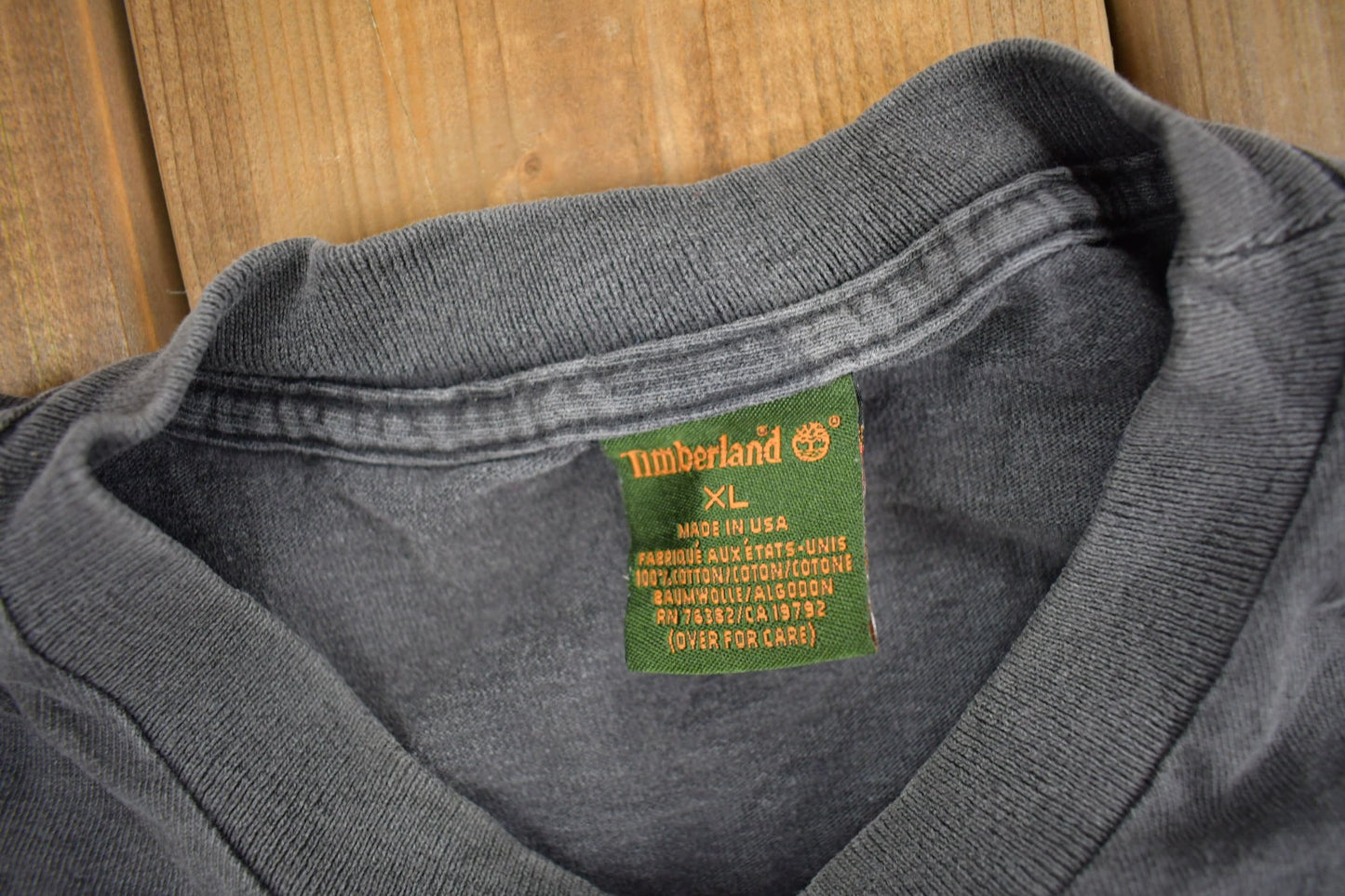 Vintage 1990s Timberland Long Sleeve Graphic T Shirt Men's XL from propervintagecanada