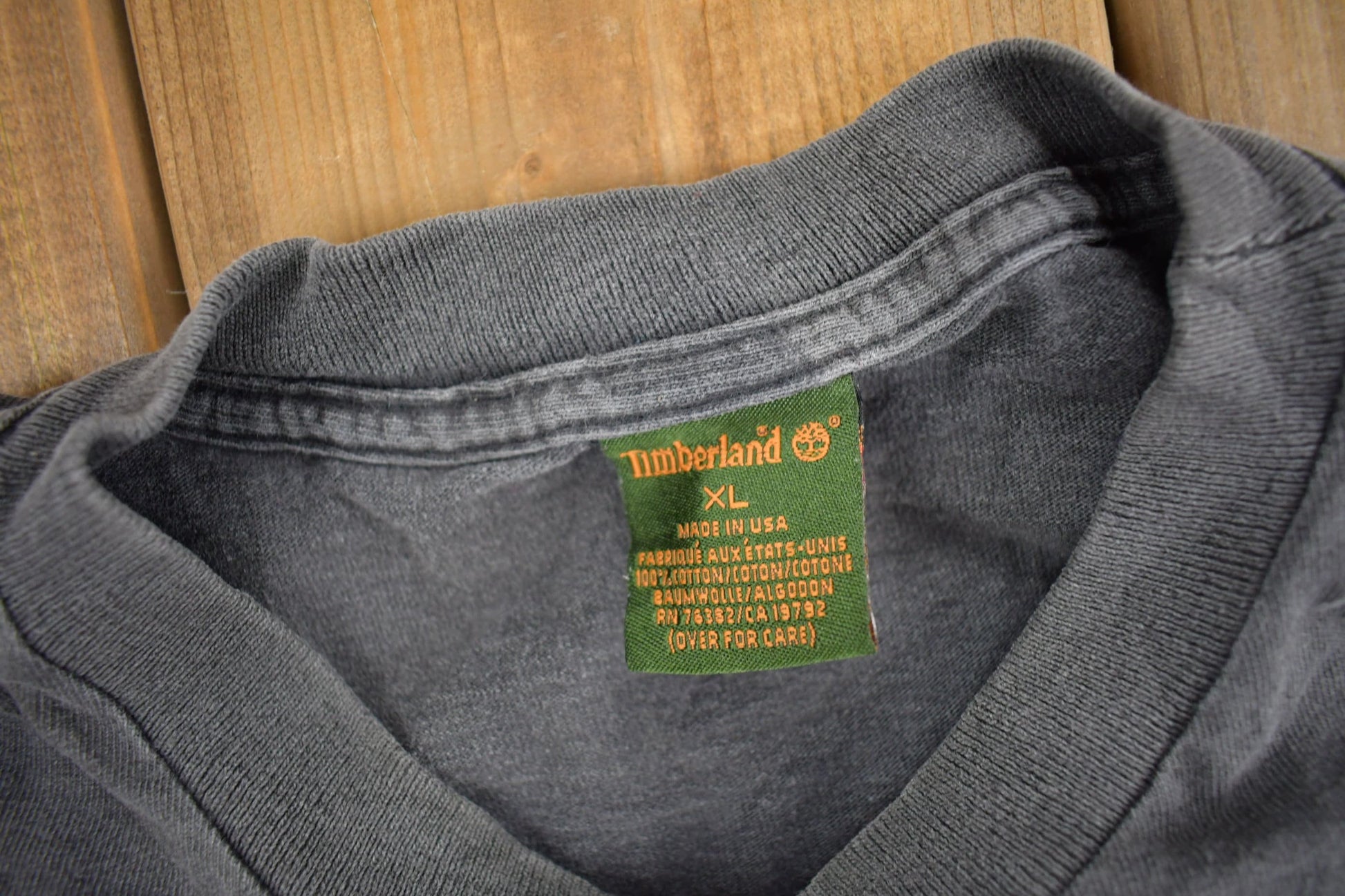 Vintage 1990s Timberland Long Sleeve Graphic T Shirt Men's XL from propervintagecanada