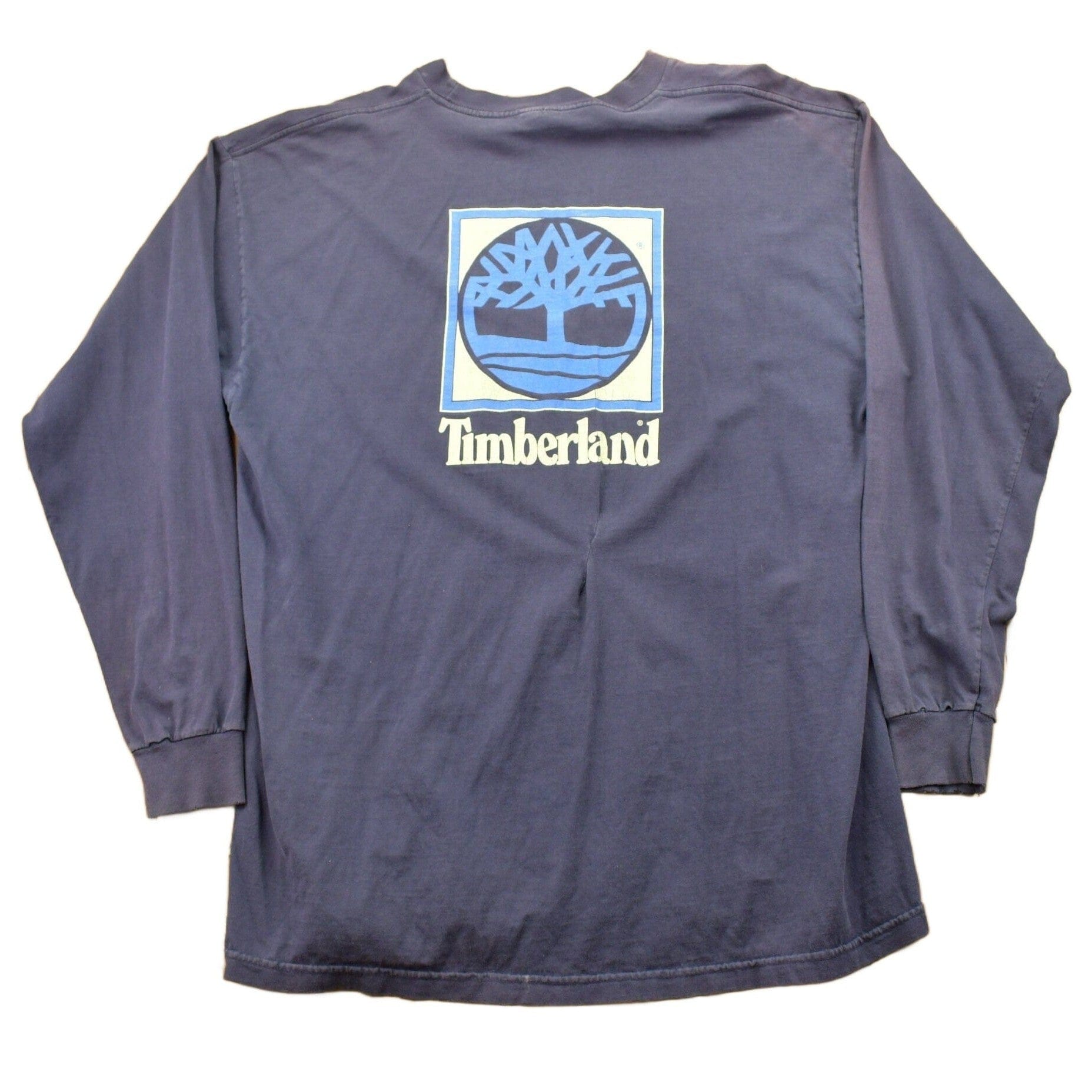 Vintage 1990s Timberland Long Sleeve Graphic T Shirt Men's XL from propervintagecanada