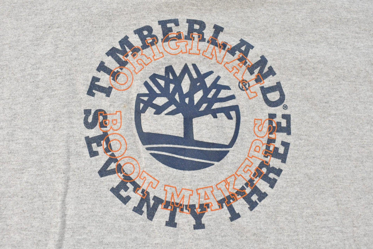 Vintage 1990s Timberland Long Sleeve Graphic T-Shirt Mens L from propervintagecanada