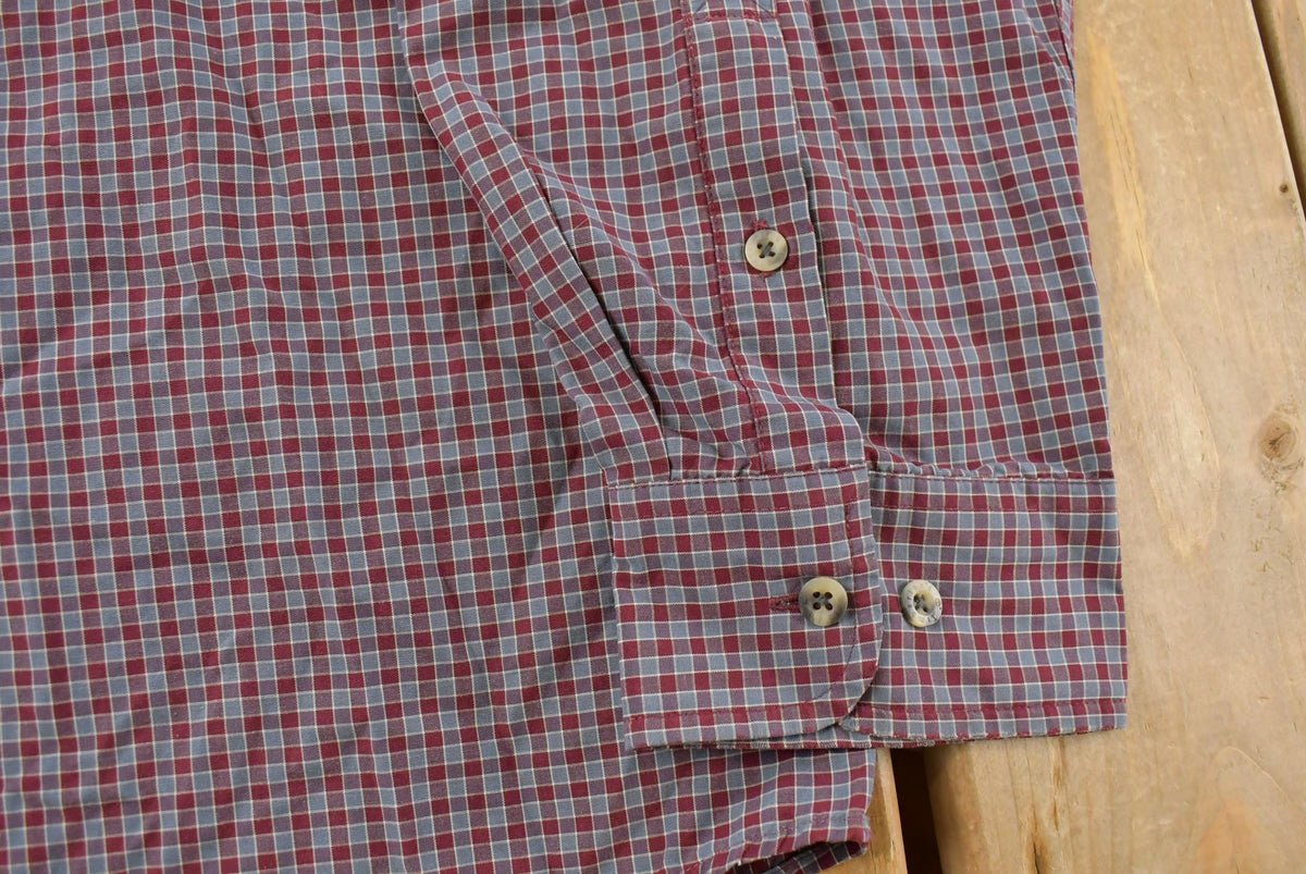 Vintage 1990s Timberland Plaid Button Up Shirt Men's XL from propervintagecanada