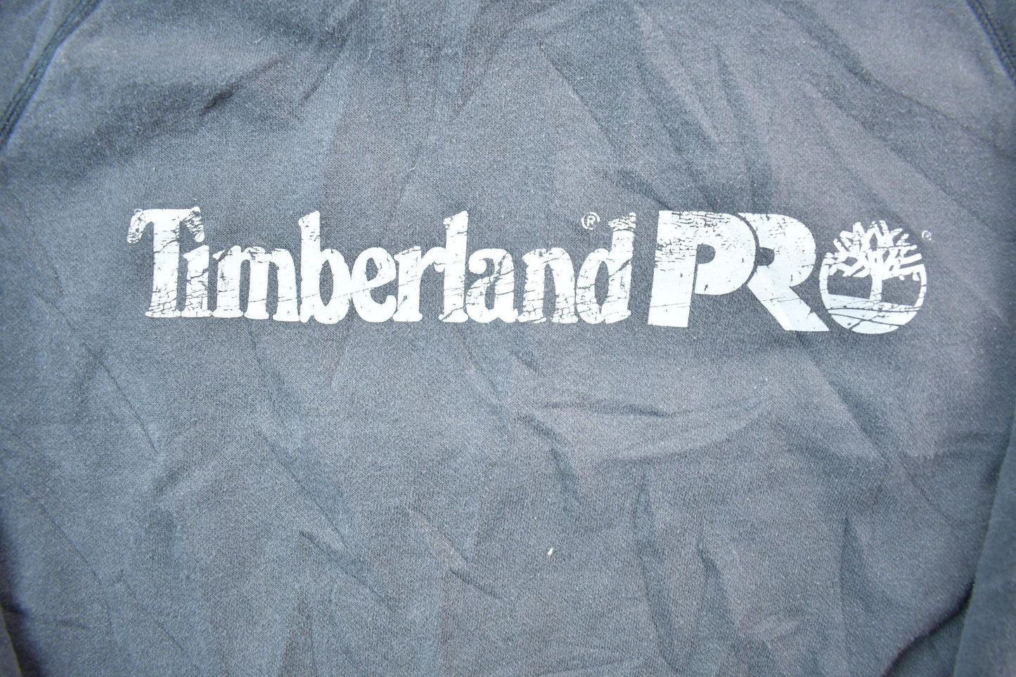 Vintage 1990s Timberland Pro Distressed Crewneck Sweatshirt Men's Large from propervintagecanada