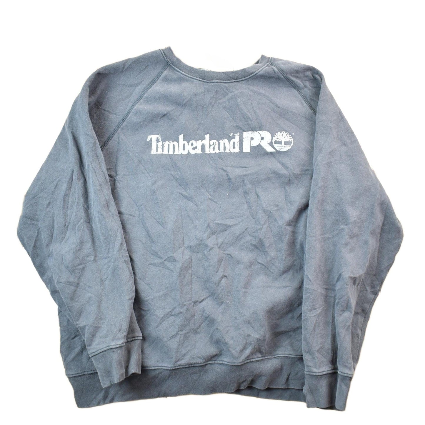 Vintage 1990s Timberland Pro Distressed Crewneck Sweatshirt Men's Large from propervintagecanada