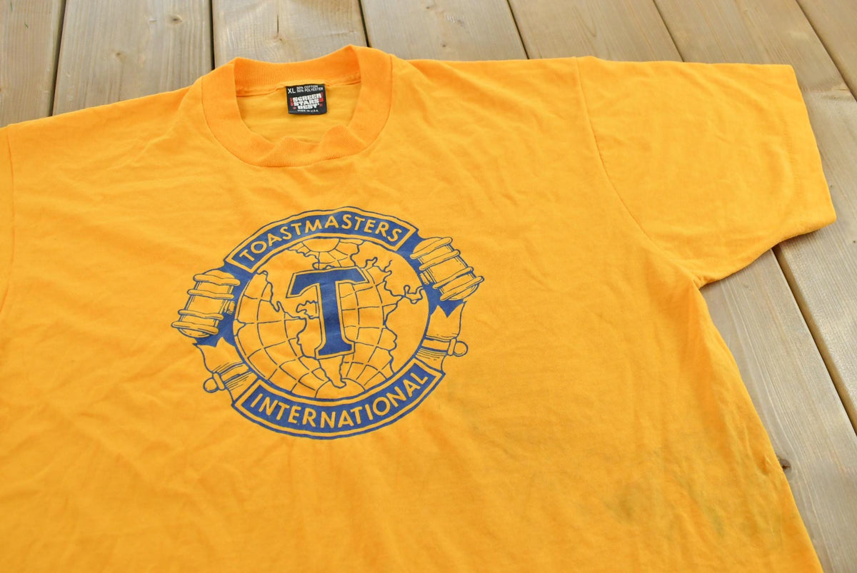 Vintage 1990s Toastmasters International Promotional T-Shirt Men's L from propervintagecanada