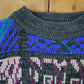 Vintage 1990s Todays News Knit Abstract Pattern Crewneck Sweater from propervintagecanada