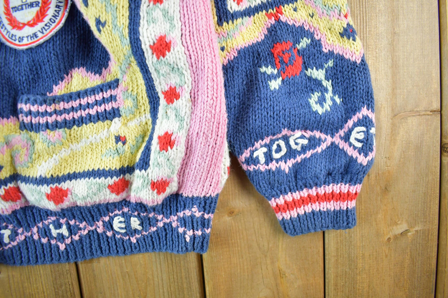 Vintage 1990s Together Knit Cardigan Women's Medium from propervintagecanada