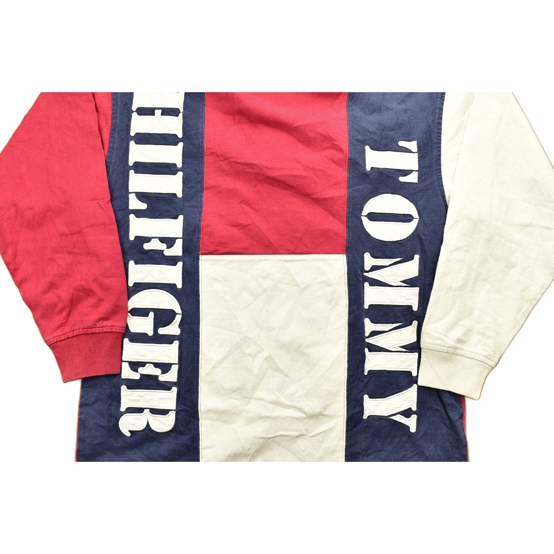 Vintage 1990s Tommy Hilfiger American Flag Rugby Shirt Classic from propervintagecanada