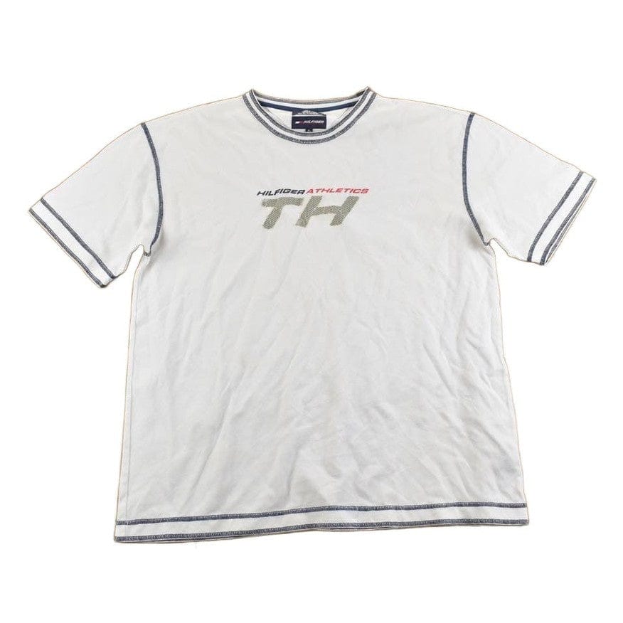 Vintage 1990s Tommy Hilfiger Athletics Graphic T-Shirt Men's XL from propervintagecanada