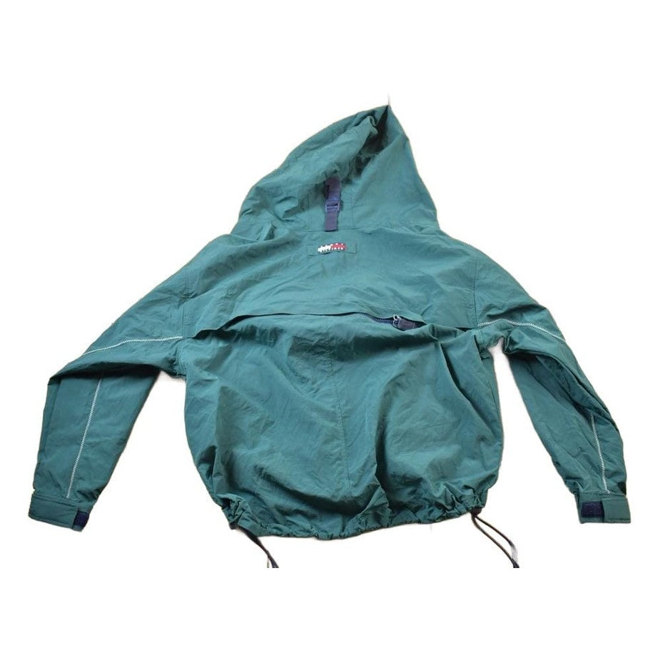 Vintage 1990s Tommy Hilfiger Big Flag Full Zip Windbreaker Jacket Men's Large from propervintagecanada