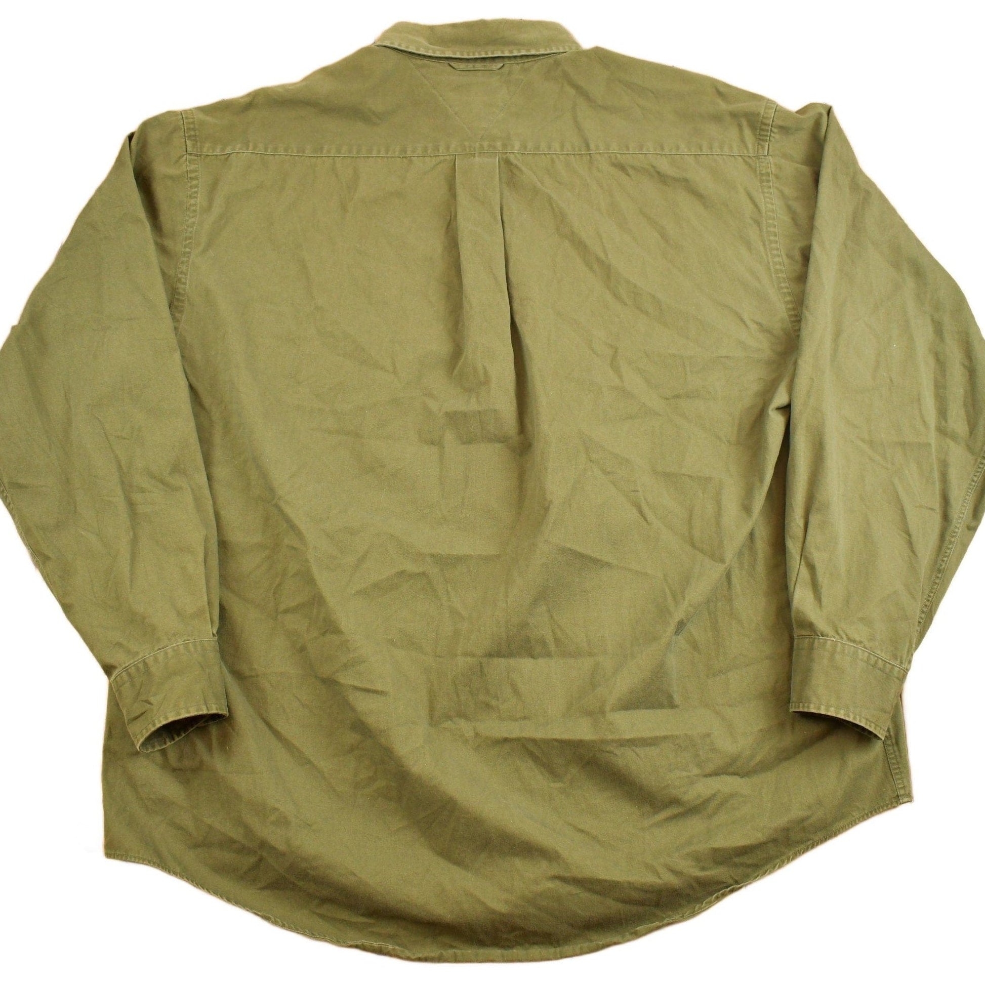 Vintage 1990s Tommy Hilfiger Blank Button Up Shirt Men's Large from propervintagecanada