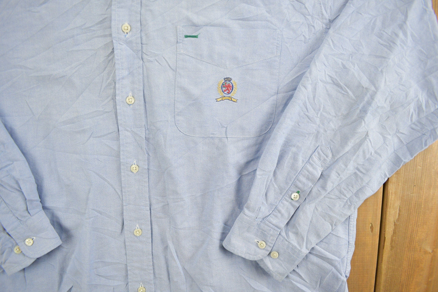 Vintage 1990s Tommy Hilfiger Blank Button Up Shirt Men's Large from propervintagecanada