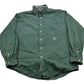 Vintage 1990s Tommy Hilfiger Blank Button Up Shirt Men's Medium from propervintagecanada