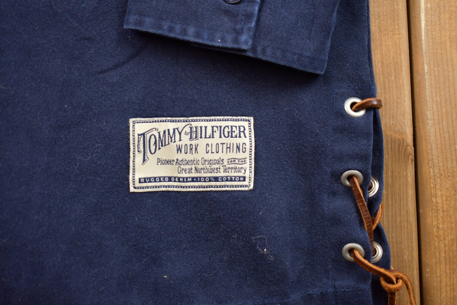 Vintage 1990s Tommy Hilfiger Blank Over Shirt from propervintagecanada