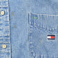 Vintage 1990s Tommy Hilfiger Button Up Denim Shirt Men's 2XL from propervintagecanada
