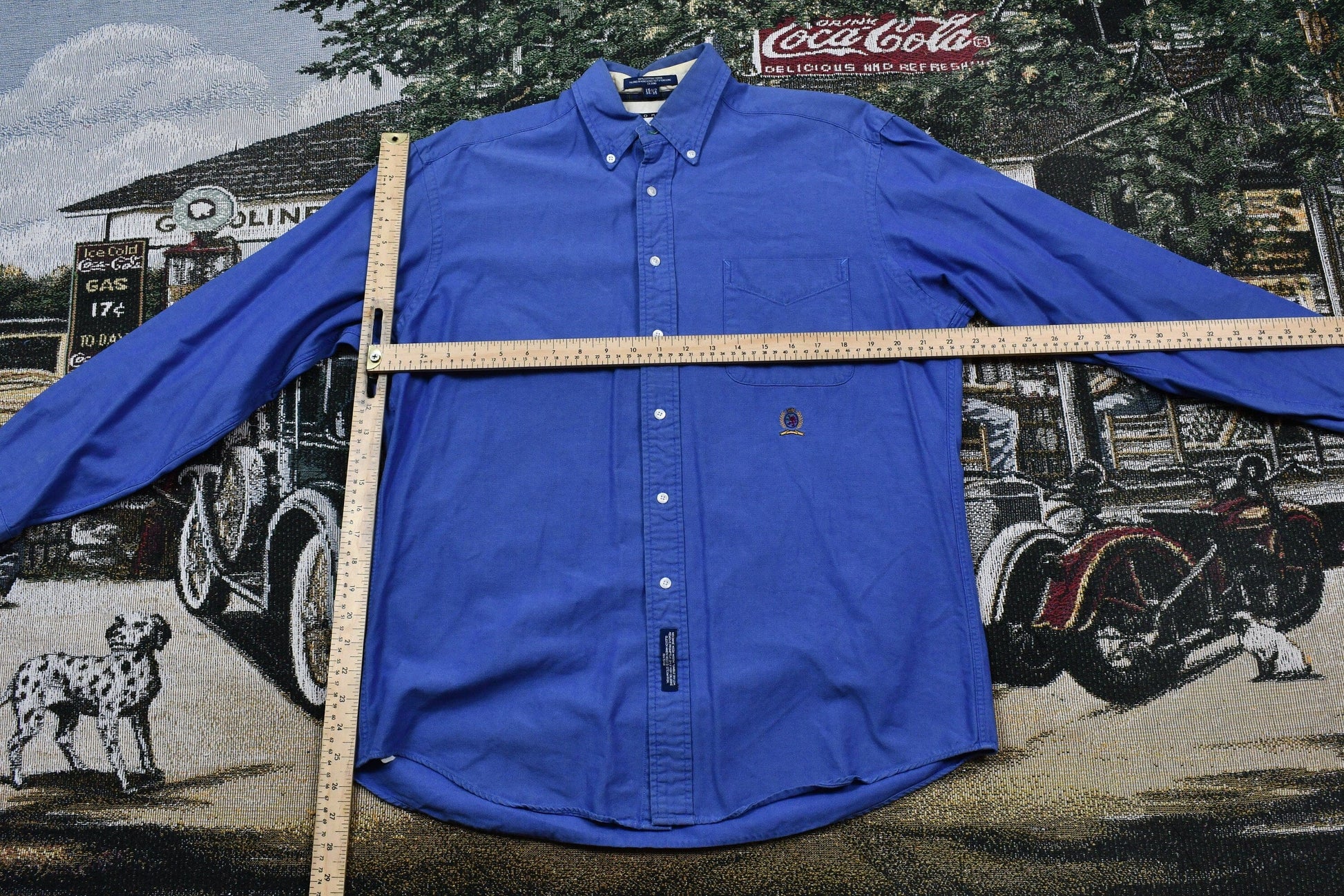 Vintage 1990s Tommy Hilfiger Button Up Shirt Men's Large from propervintagecanada