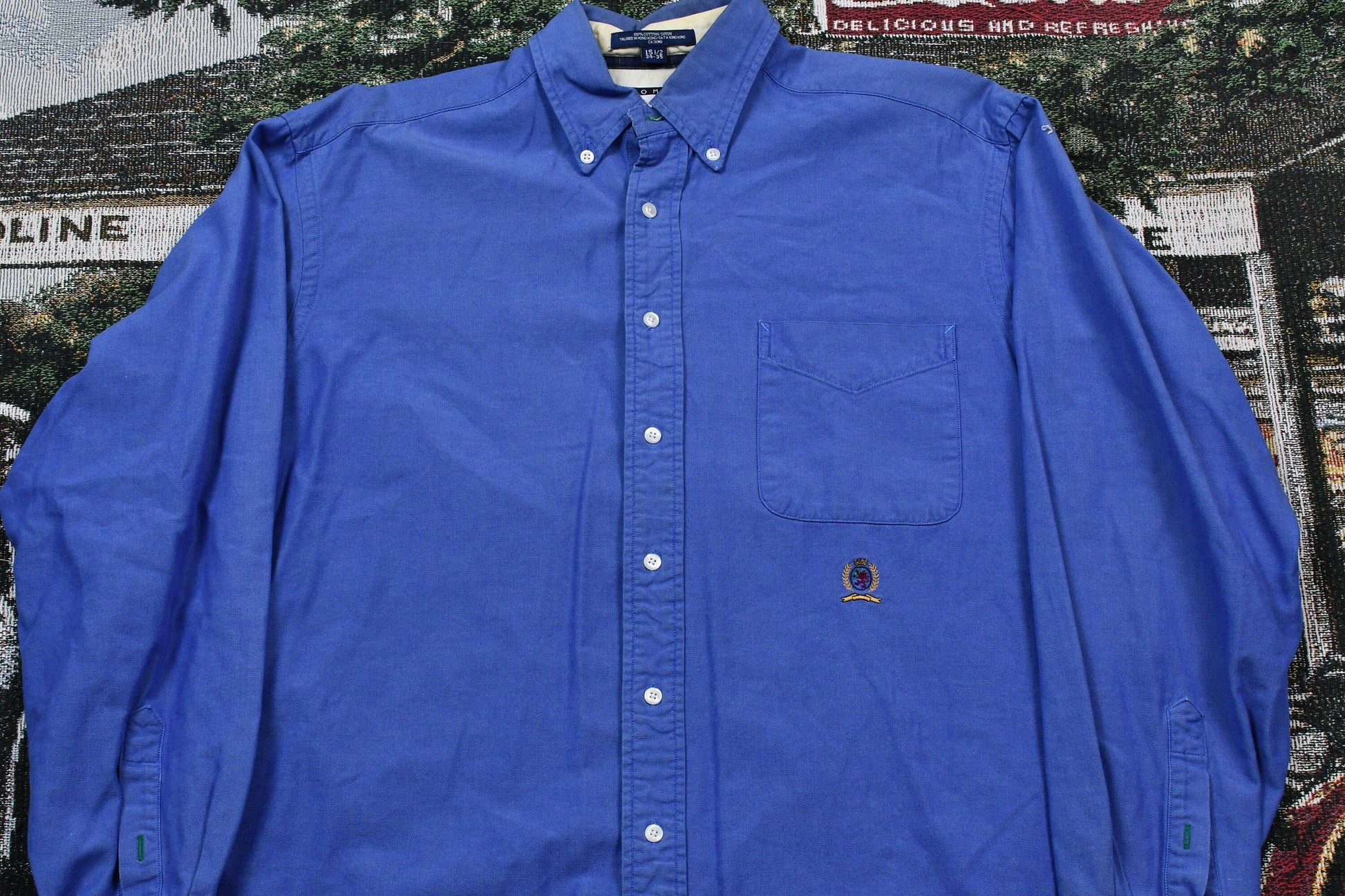Vintage 1990s Tommy Hilfiger Button Up Shirt Men's Large from propervintagecanada