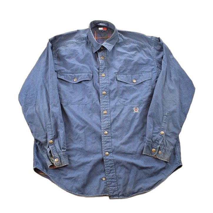 Vintage 1990s Tommy Hilfiger Button Up Shirt Men's Large from propervintagecanada