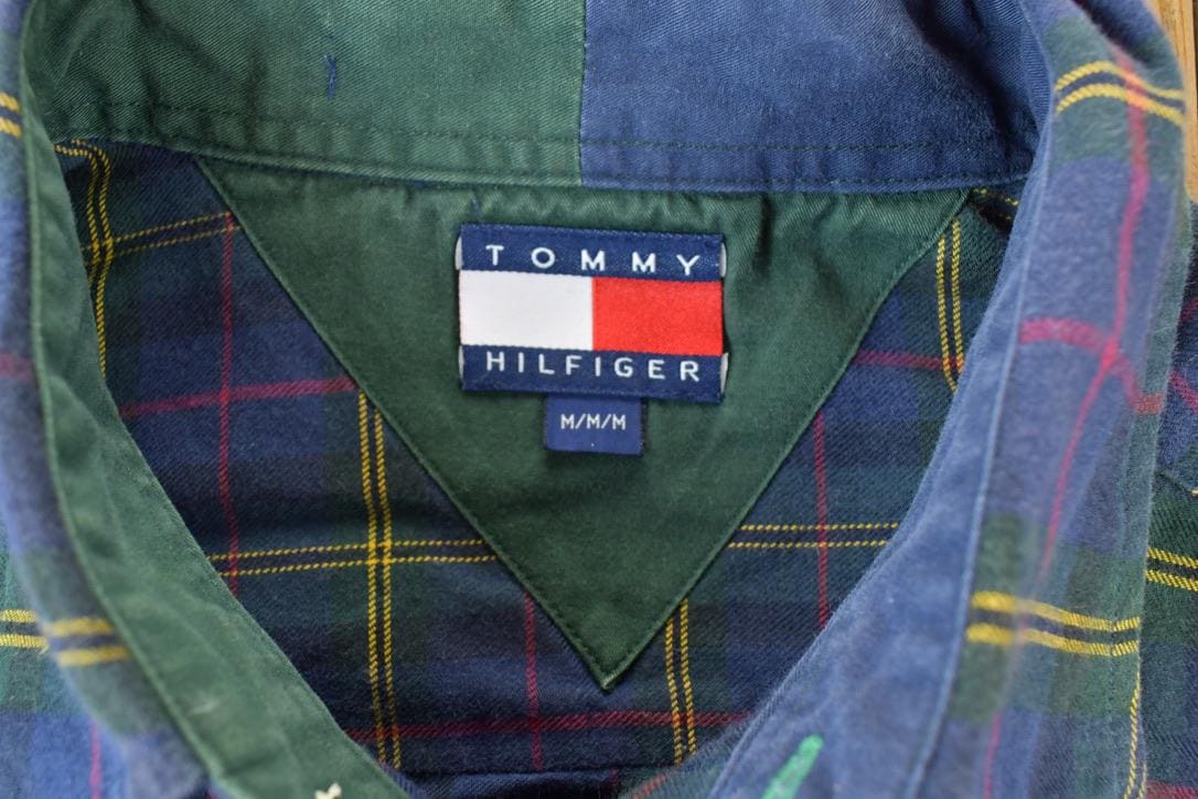 Vintage 1990s Tommy Hilfiger Button Up Shirt Men's Medium from propervintagecanada