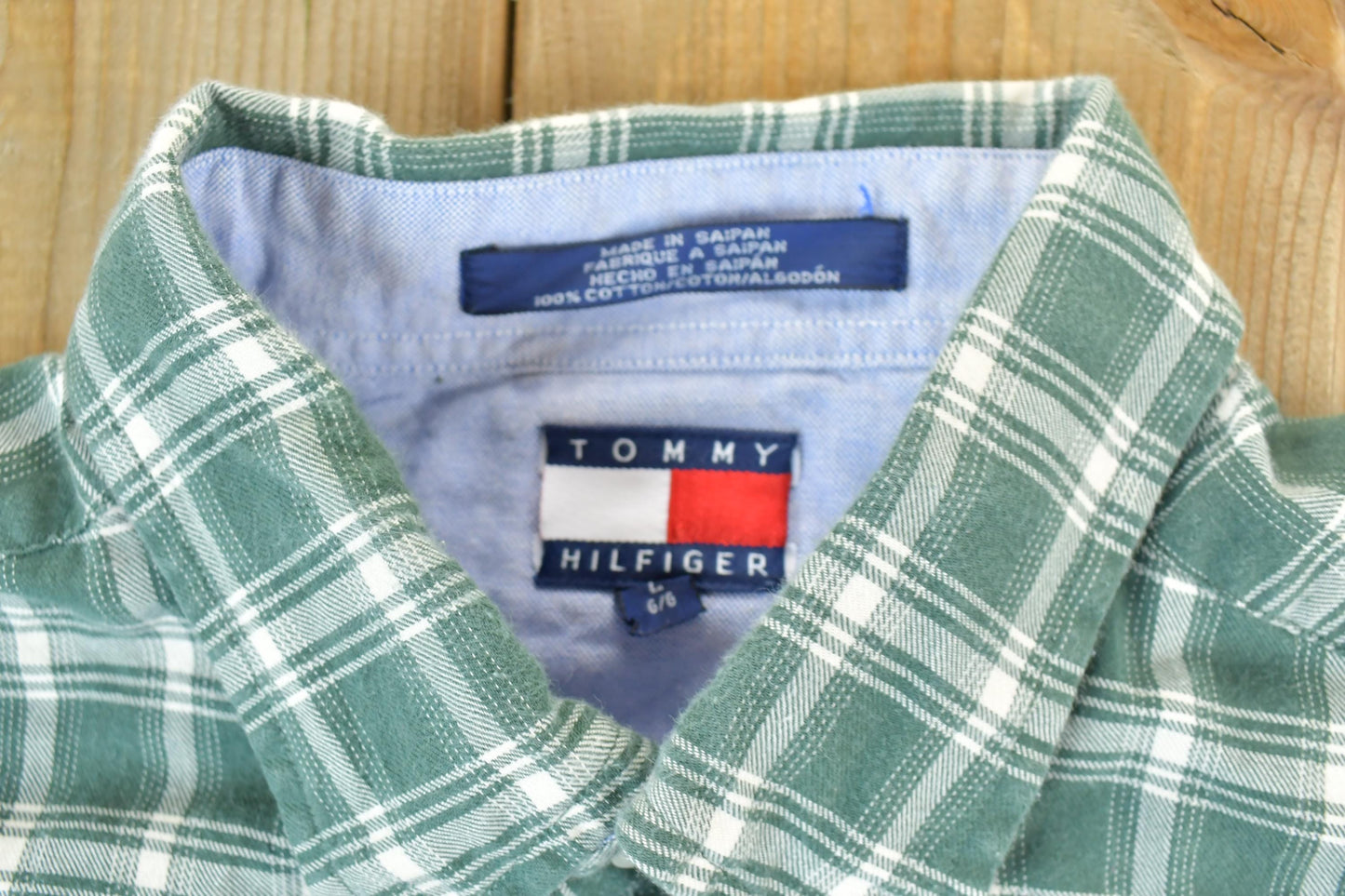 Vintage 1990s Tommy Hilfiger Button Up Shirt Men's XL from propervintagecanada