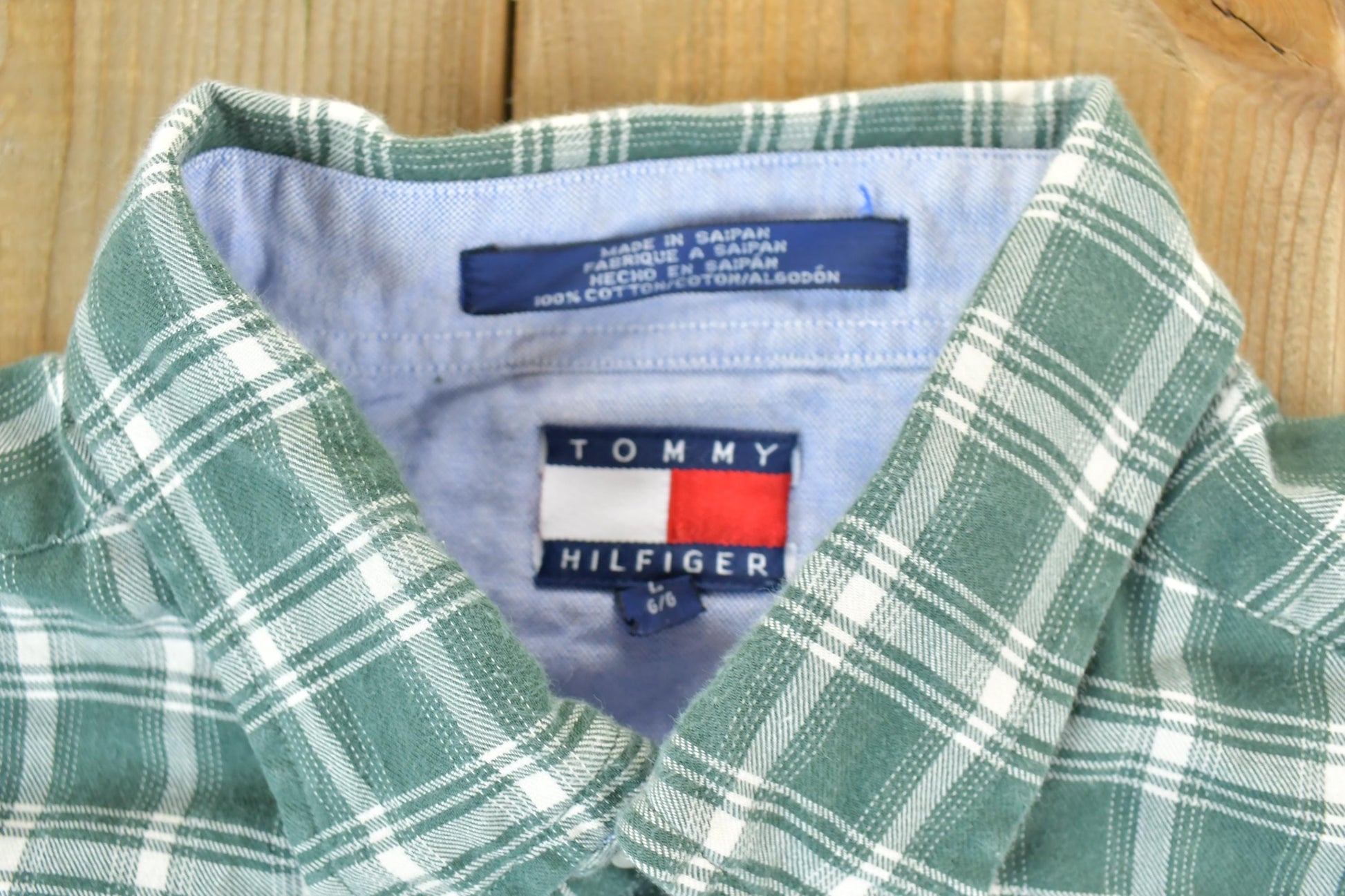 Vintage 1990s Tommy Hilfiger Button Up Shirt Men's XL from propervintagecanada