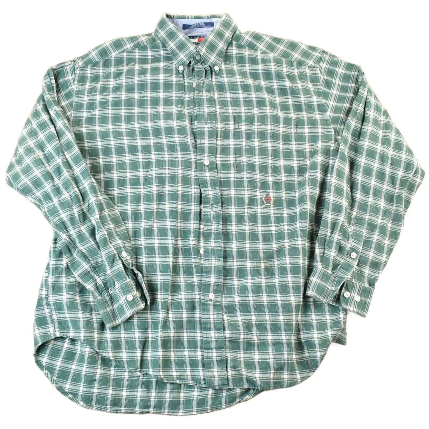Vintage 1990s Tommy Hilfiger Button Up Shirt Men's XL from propervintagecanada
