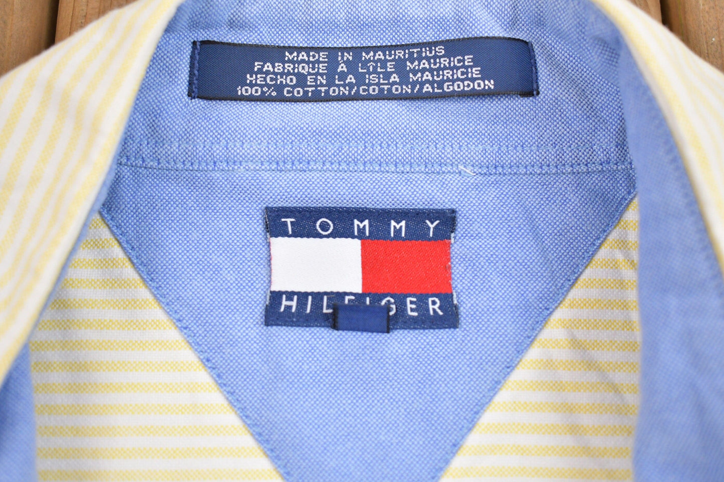 Vintage 1990s Tommy Hilfiger Button Up Shirt Men's XL from propervintagecanada
