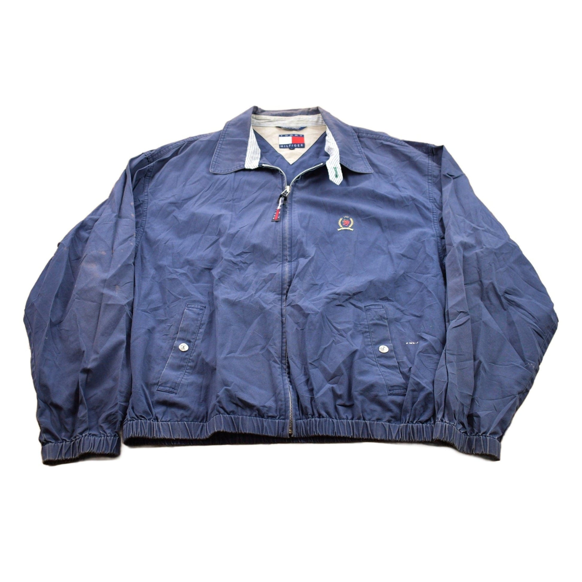 Vintage 1990s Tommy Hilfiger Canvas Golf Jacket Men's Large from propervintagecanada