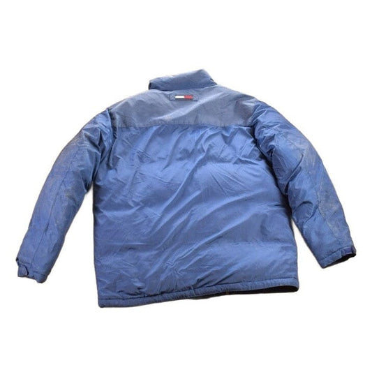 Vintage 1990s Tommy Hilfiger Color Block Goose Down Winter Puffer Jacket from propervintagecanada