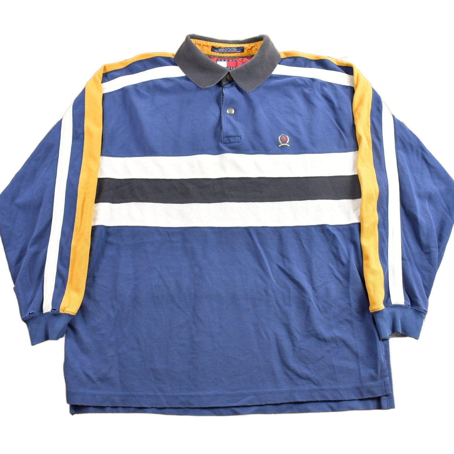 Vintage 1990s Tommy Hilfiger Crest Logo Polo Shirt Men's XL from propervintagecanada